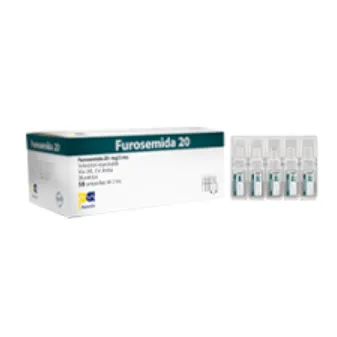 FUROSEMIDA 20 MG CAJA X 50 AMPOLLAS - Ecofarma